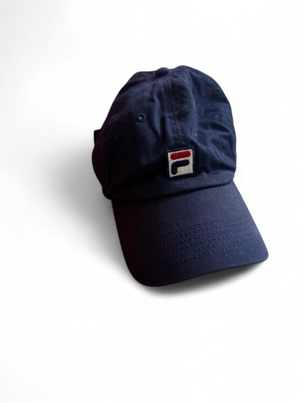 FILA Navy Cap with Red & White Logo Patch